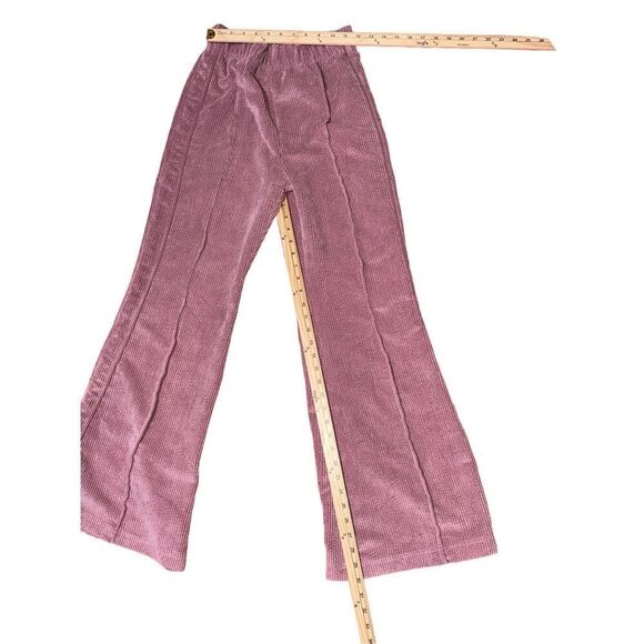 NICE Urban Outfitters BDG High Rise Josie Corduroy Flare Pants Pink Wide Leg SIZ - Picture 4 of 9